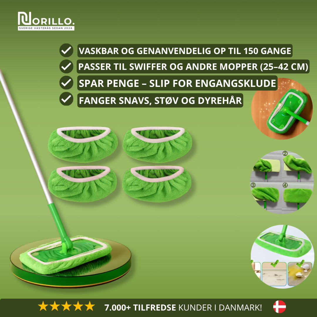 GreenSweep™ – Genanvendelig moppe til Swiffer | 2+2 GRATIS