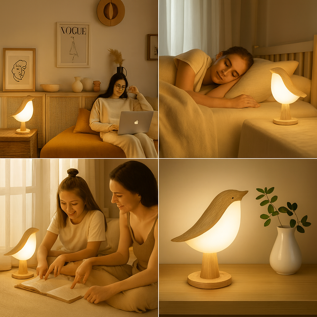 Norillo™ – Natlampe i fugledesign med duft og justerbart lys