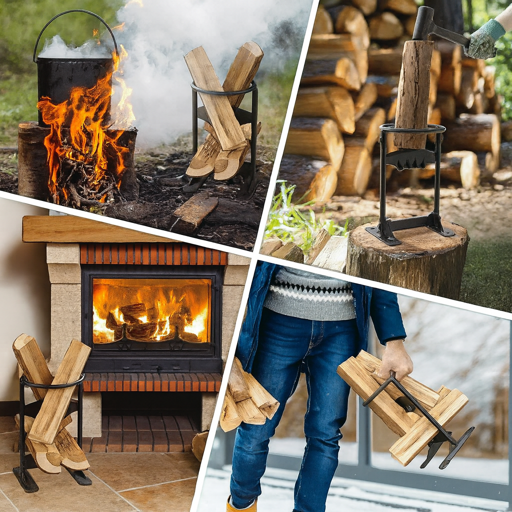 Norillo™ – Sikker Brændekløver i Stål, der giver perfekt optændingstræ uden økse