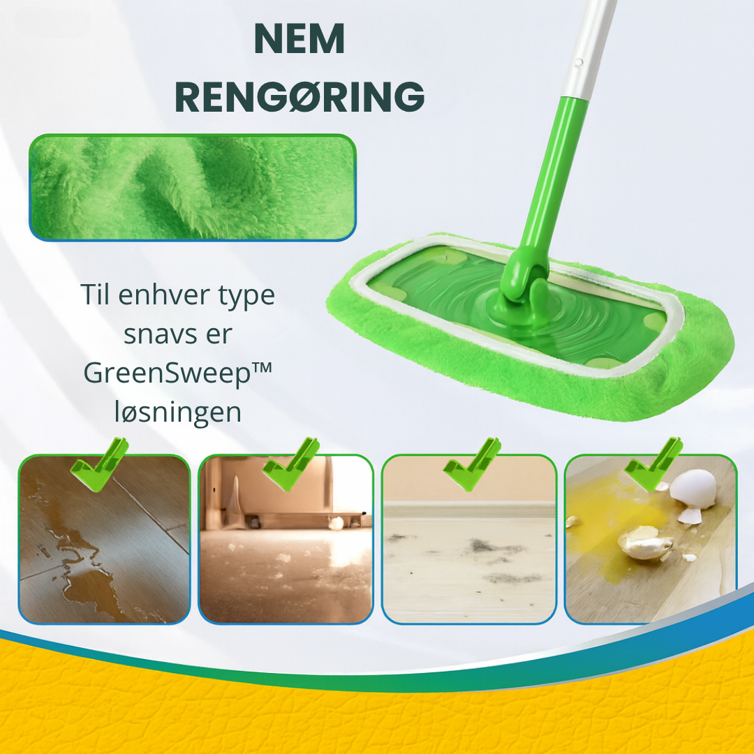 GreenSweep™ – Genanvendelig moppe til Swiffer | 2+2 GRATIS