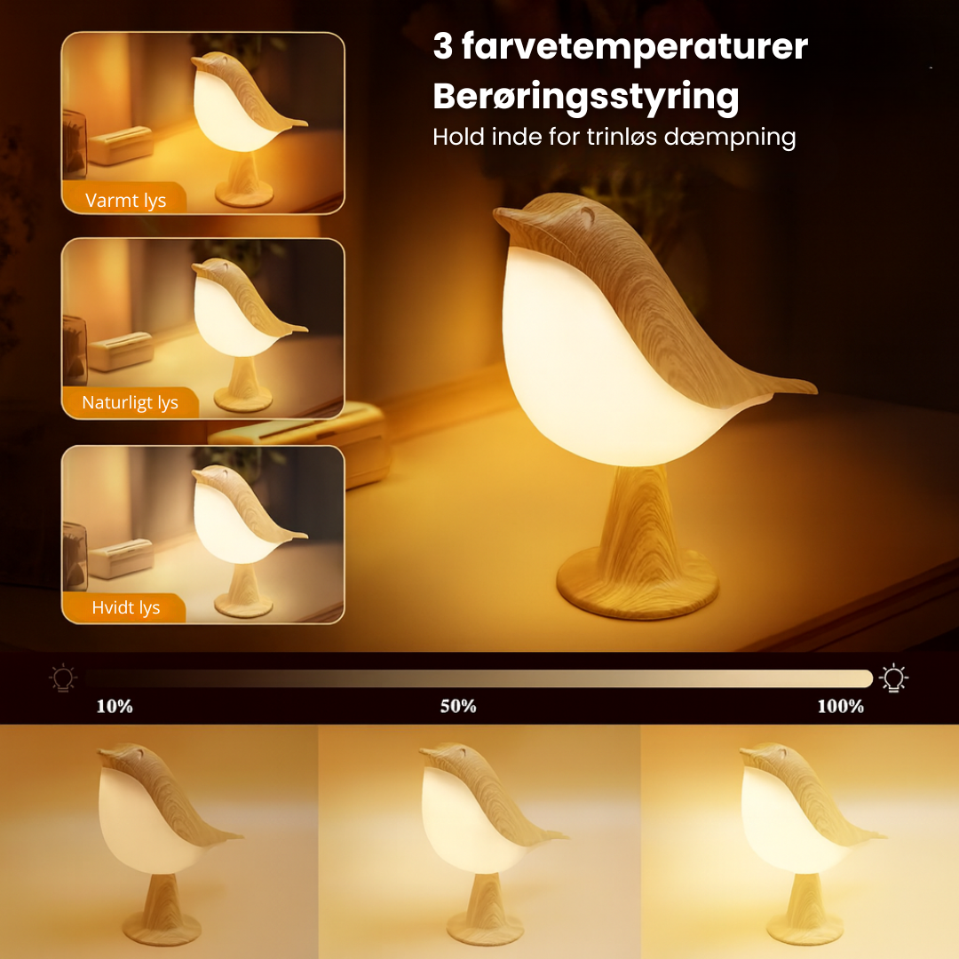 Norillo™ – Natlampe i fugledesign med duft og justerbart lys