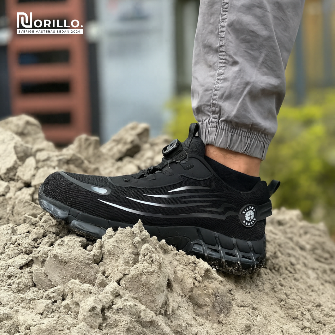 Norillo™ – ArmorFlex S3 Air – Ultralette sikkerhedssko med stålkappe & drejespænde