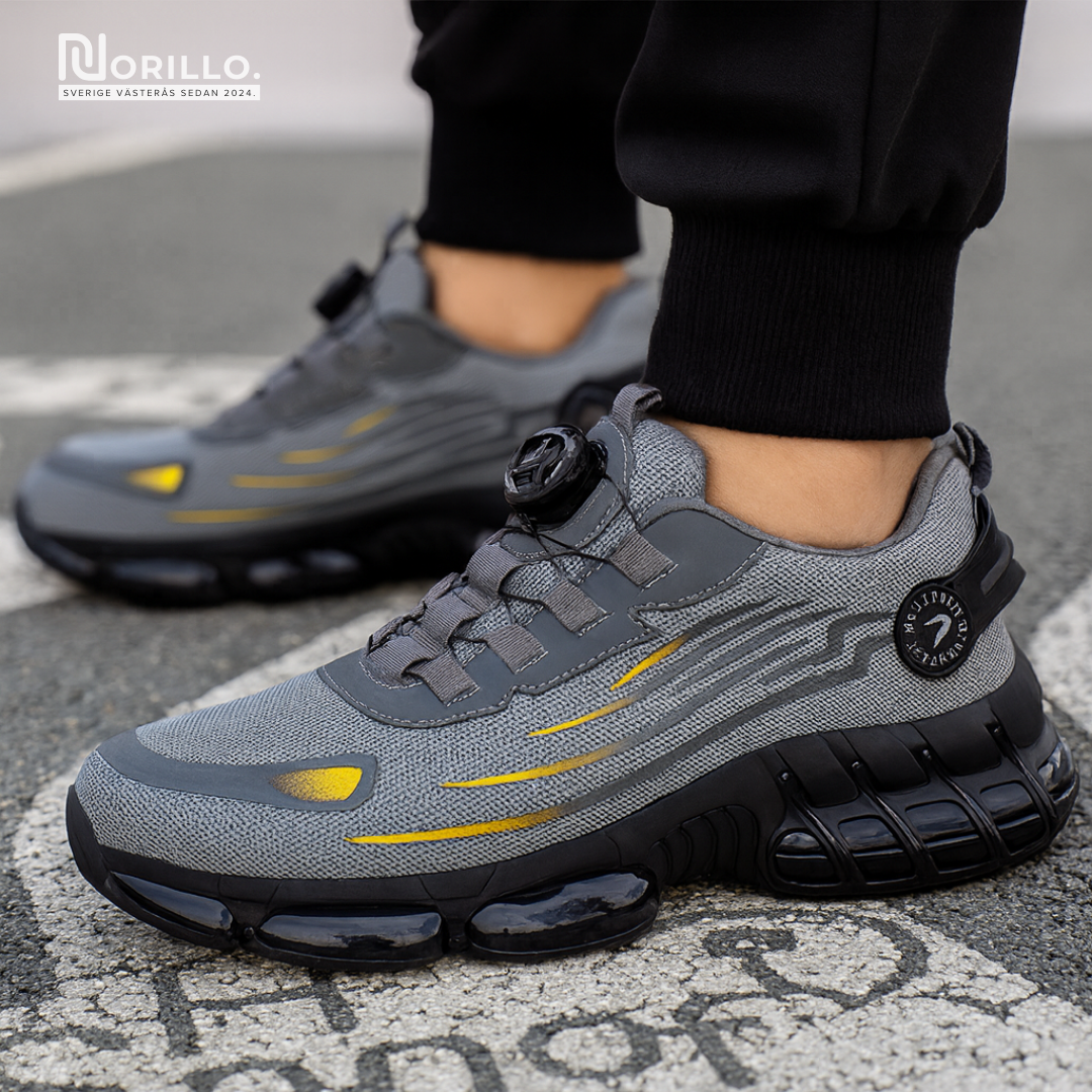 Norillo™ – ArmorFlex S3 Air – Ultralette sikkerhedssko med stålkappe & drejespænde