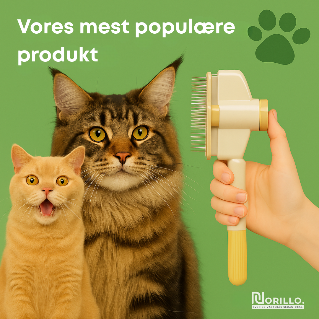 Norillo™ – Kattebørsten der stopper fældning og holder hjemmet rent