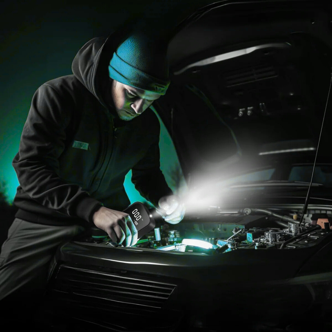 Norillo™ – Kraftig & bærbar luftpumpe til bil, cykel & sport