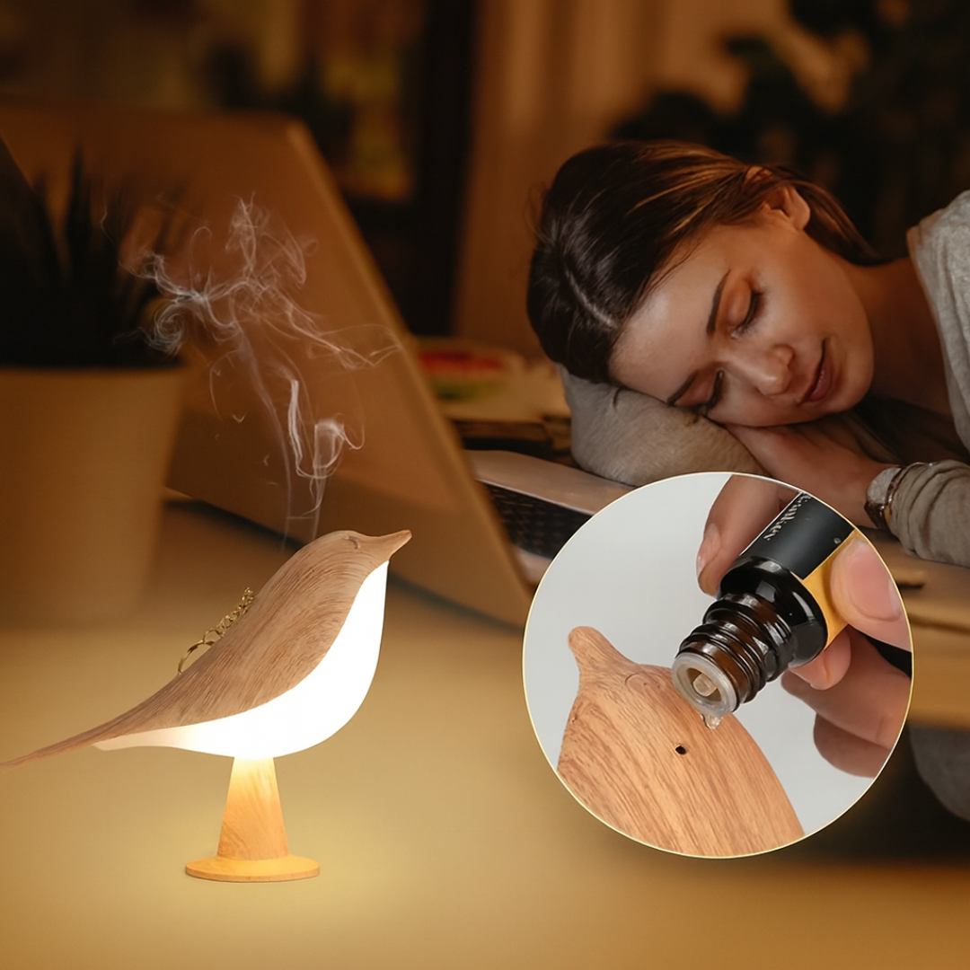 Norillo™ – Natlampe i fugledesign med duft og justerbart lys