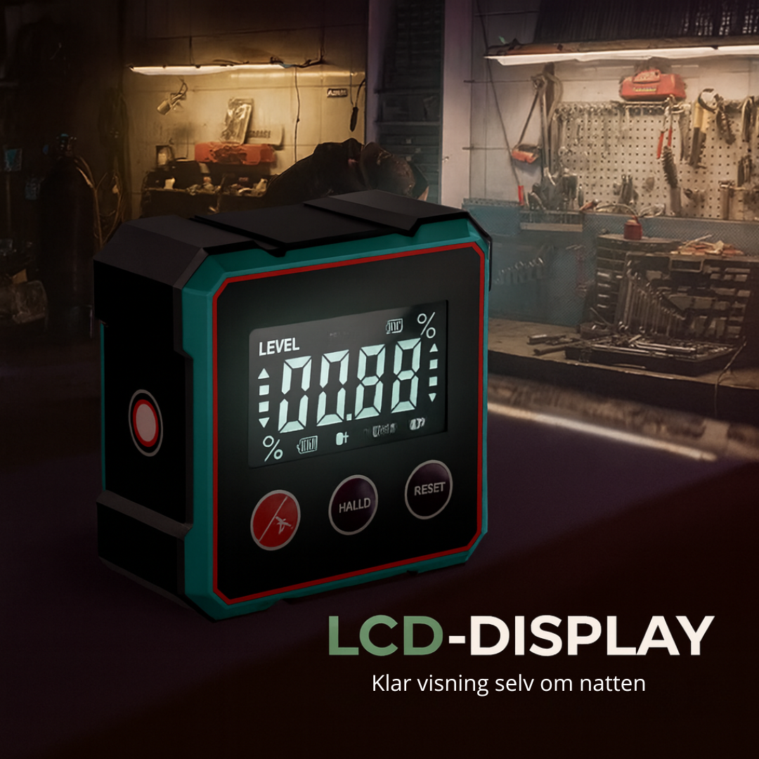 Norillo™ – 2-i-1 Digital Vinkelmåler og Laser Vatterpas.