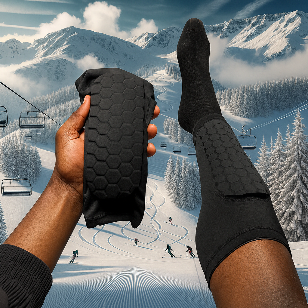 Norillo™ – Skinnebensbeskytter til Skiløb uden Smerte og Tryk