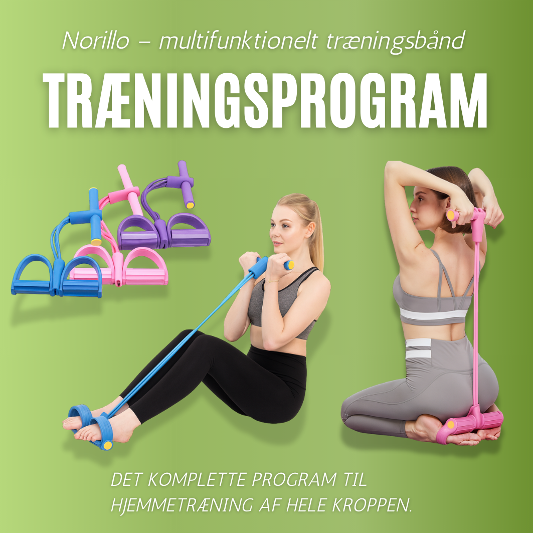 TRÆNINGSPROGRAM - Norillo - multifunktionelt træningsbånd